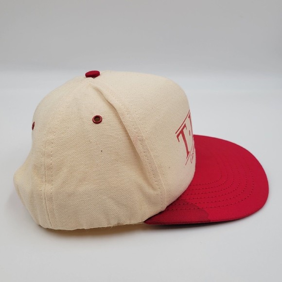 Vintage TLH Gastonia NC Adjustable Snapback Trucker Hat Made In USA Distressed - Picture 3 of 13